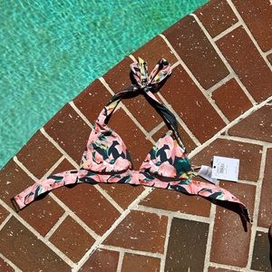 O’neill Cocoa Voline Floral Halter Bikini Top